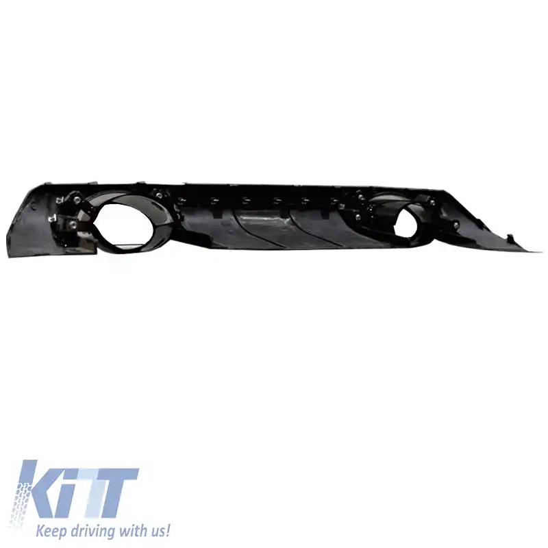 Difuzor de bara spate potrivit pentru Audi TT 8S 14+ TTRS Look cu ieșiri de evacuare din plastic ABS-image-6299214