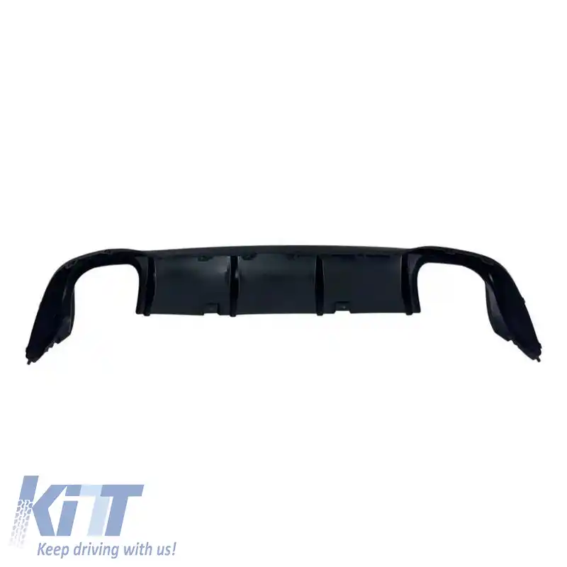 Difuzor de bara spate potrivit pentru VW Golf VIII (8) 2019+ R-Look pentru bara Life Style & Impression Negru Lucios din Plastic ABS-image-6325264