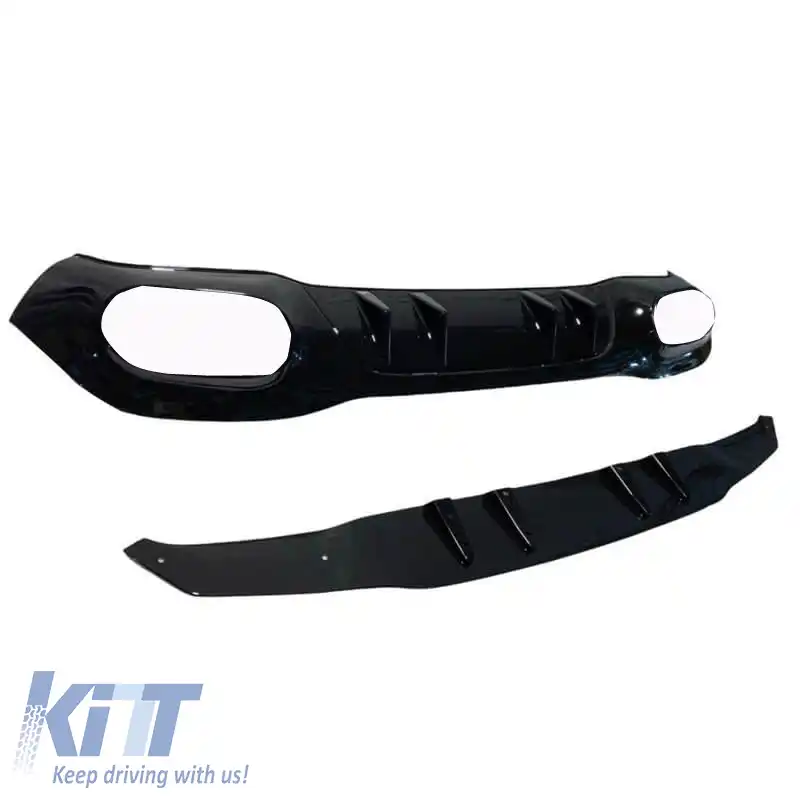 Difuzor de bara spate potrivit pentru Mercedes-Benz A-Class W177 19+ Hatchback A45 A Design Look-image-6309163