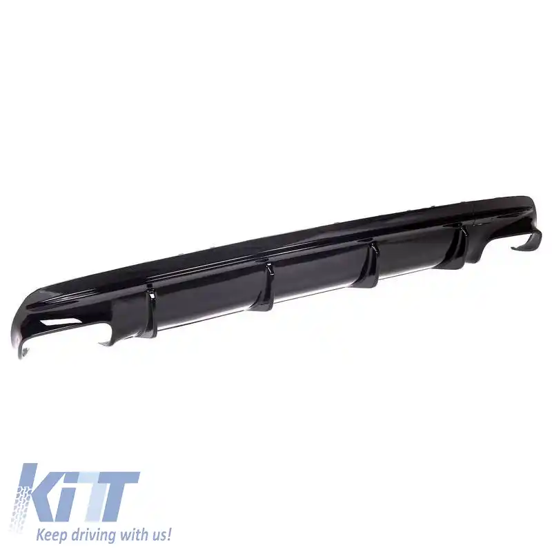 Difuzor de bara spate potrivit pentru Mercedes-Benz CLA C117 13-16 A Design 45 Look potrivit pentru versiunea A Design Sport Line Bumpers Piano Black-image-6318382