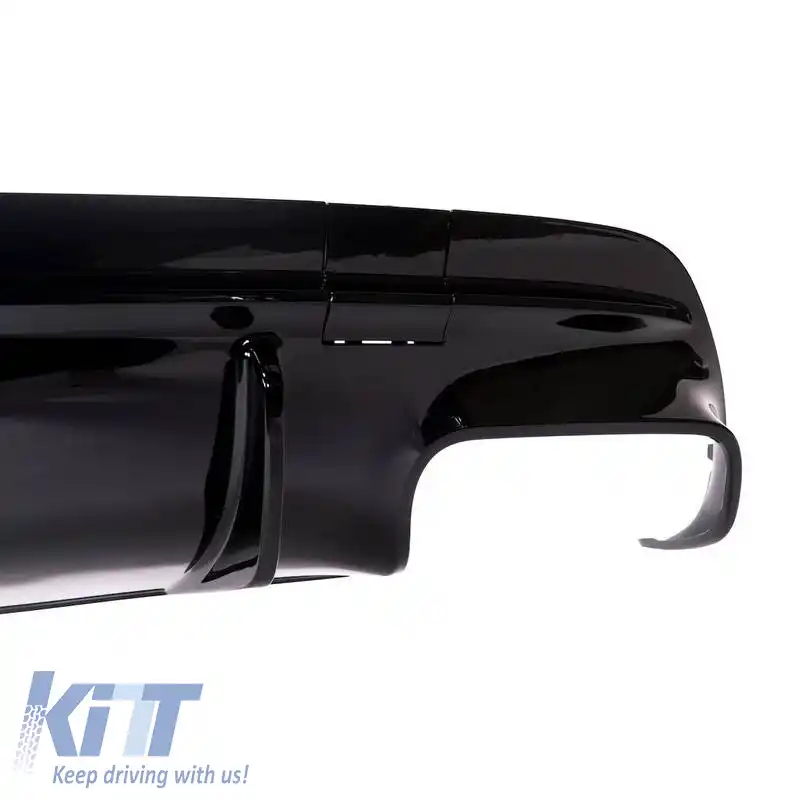 Difuzor de bara spate potrivit pentru Mercedes-Benz CLA C117 13-16 A Design 45 Look potrivit pentru versiunea A Design Sport Line a bumperelor Piano Black-image-6319229