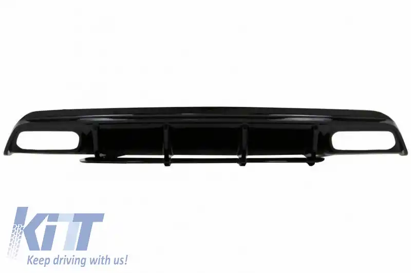 Difuzor de bara spate potrivit pentru Mercedes-Benz A-Class W176 12-18 A45 A Design Look din plastic ABS 1buc-image-6324103