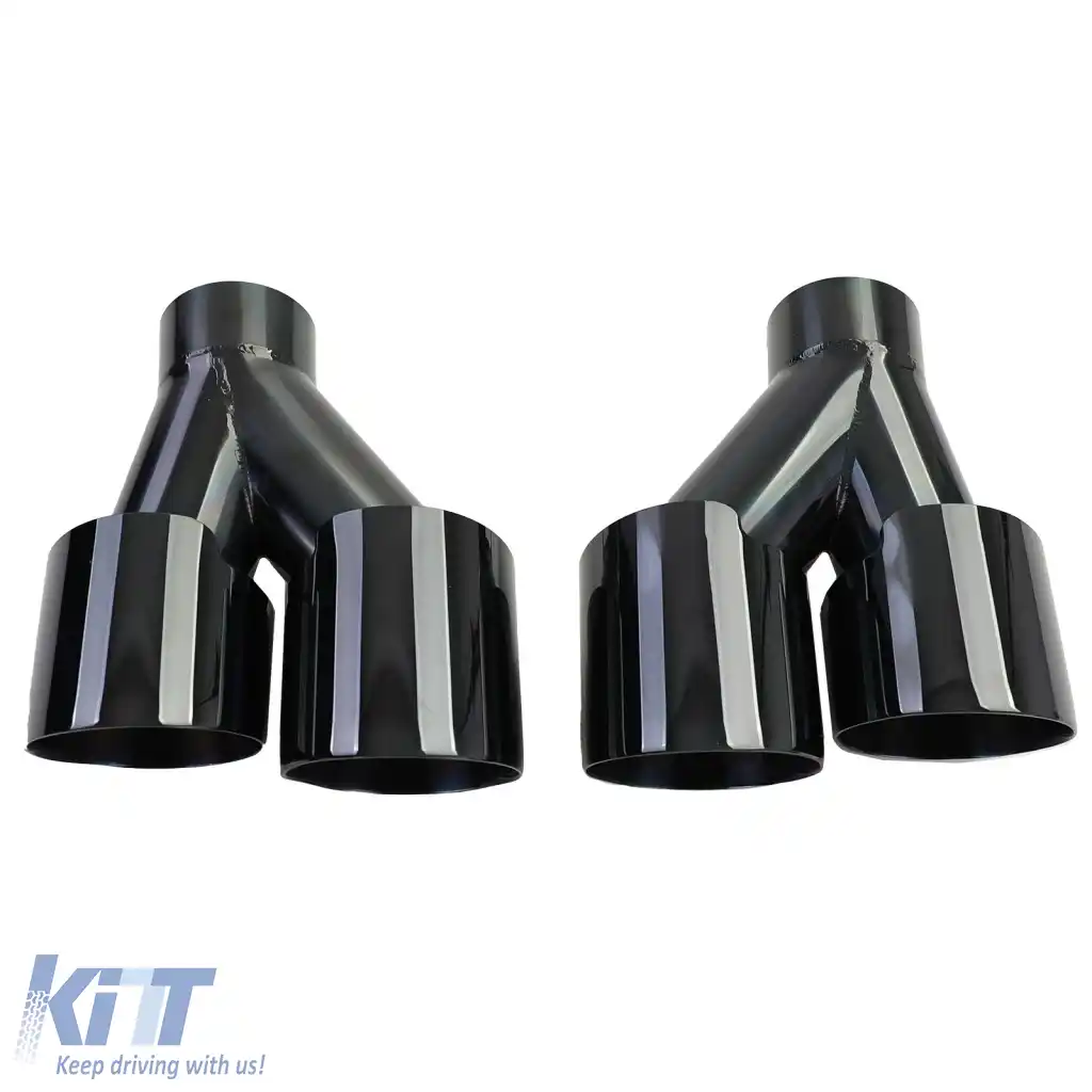 Difuzor + țeavă de eșapament duală dreapta stânga neagră, potrivit pentru BMW Seria 3 G20 G21 318 320-image-6277932