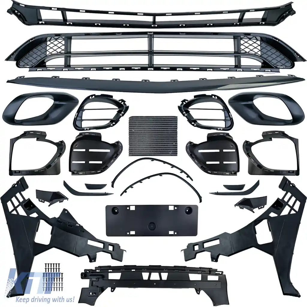 Difuzor grilă bumper kit caroserie sport pentru Mercedes CLA X118 C118 din 2019-image-6208586