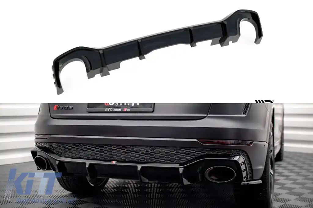 image-78-Difuzor Maxton Design potrivit pentru bara din spate a Audi RSQ8 MK1 după 2019, lac negru