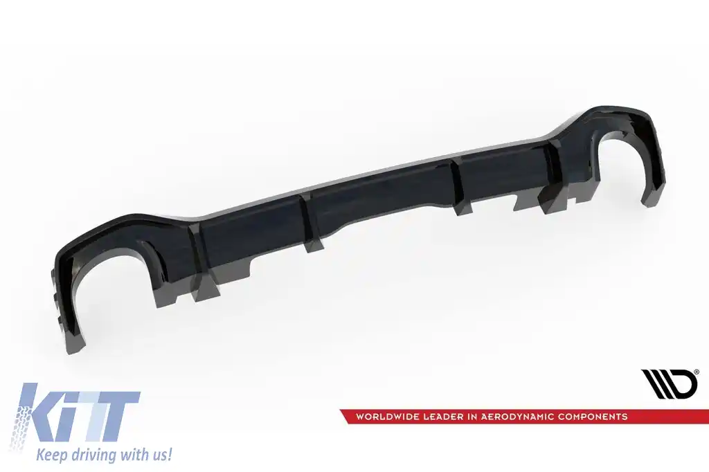 Difuzor Maxton Design potrivit pentru bara din spate a Audi RSQ8 MK1 după 2019, lac negru-image-6235896
