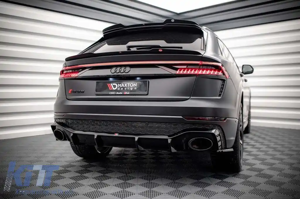 Difuzor Maxton Design potrivit pentru bara din spate a Audi RSQ8 MK1 după 2019, lac negru-image-6235899