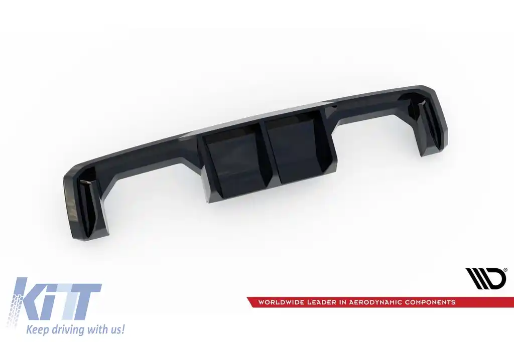 Difuzor Maxton Design potrivit pentru bara din spate a BMW M4 G82 Coupe, G83 Cabriolet, M3 G80 Sedan, G81 Touring după 2021 -oo--oo-, lac negru-image-6236158