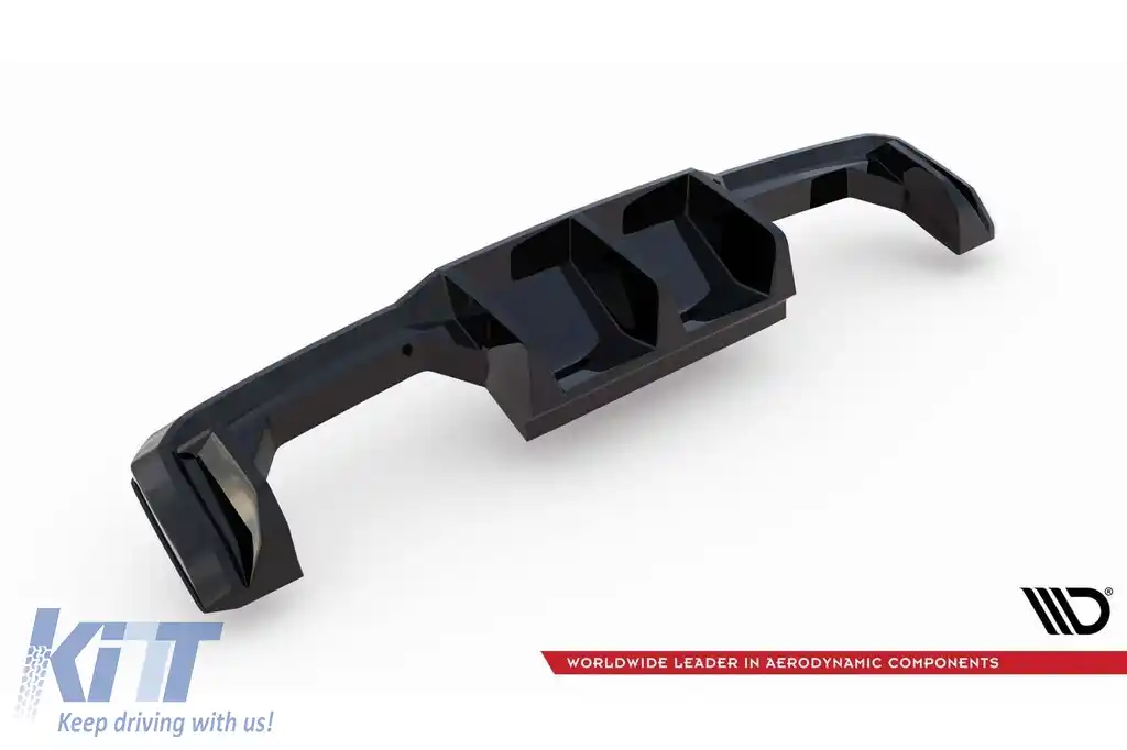 Difuzor Maxton Design potrivit pentru bara din spate a BMW M4 G82 Coupe, G83 Cabriolet, M3 G80 Sedan, G81 Touring după 2021 -oo--oo-, lac negru-image-6236159