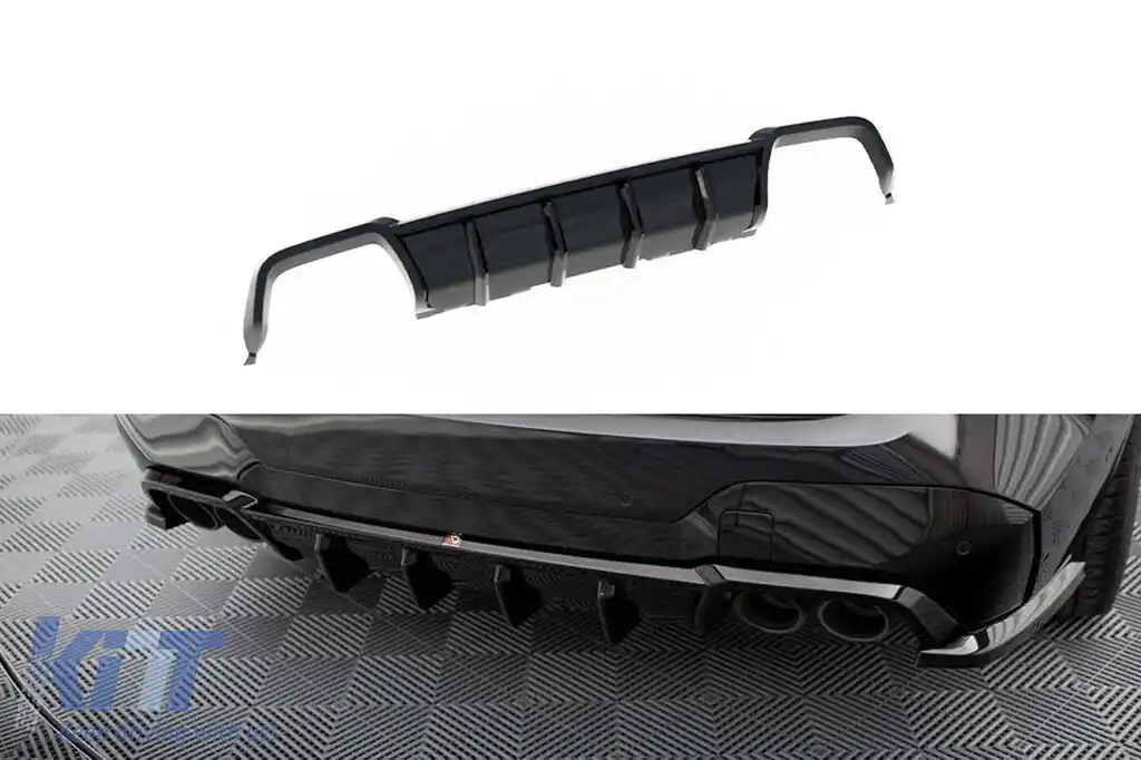 Difuzor Maxton Design potrivit pentru bara M din spate a BMW X3 F97 după 2021 -oo--oo-, lac negru