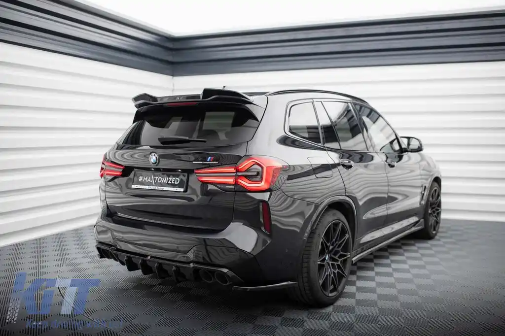 Difuzor Maxton Design potrivit pentru bara M din spate a BMW X3 F97 după 2021 -oo--oo-, lac negru-image-6236338