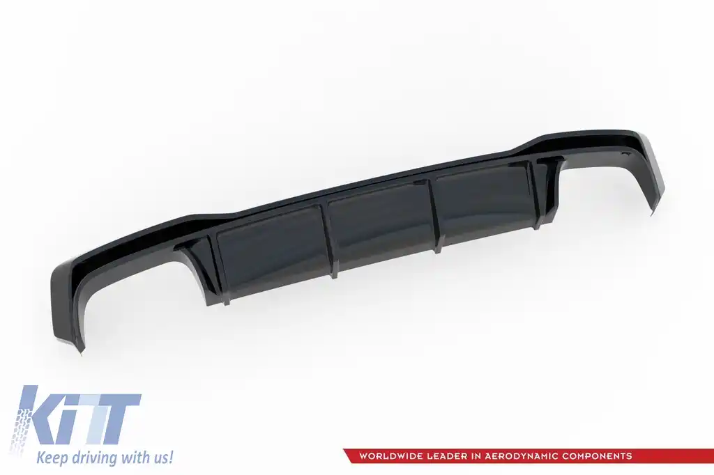 Difuzor Maxton Design potrivit pentru bara S-Line din spate a Audi A7 C8 după 2017, lac negru-image-6140199