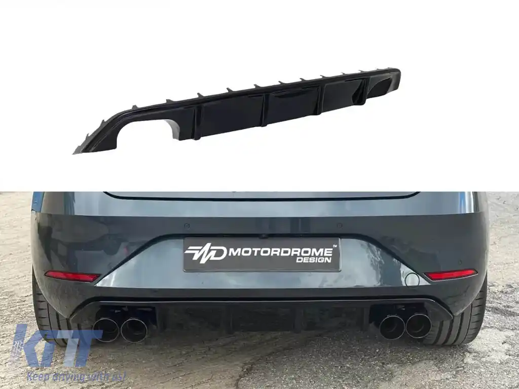 Difuzor Motordrome Design potrivit pentru bara din spate a Seat Leon Mk4 după 2020