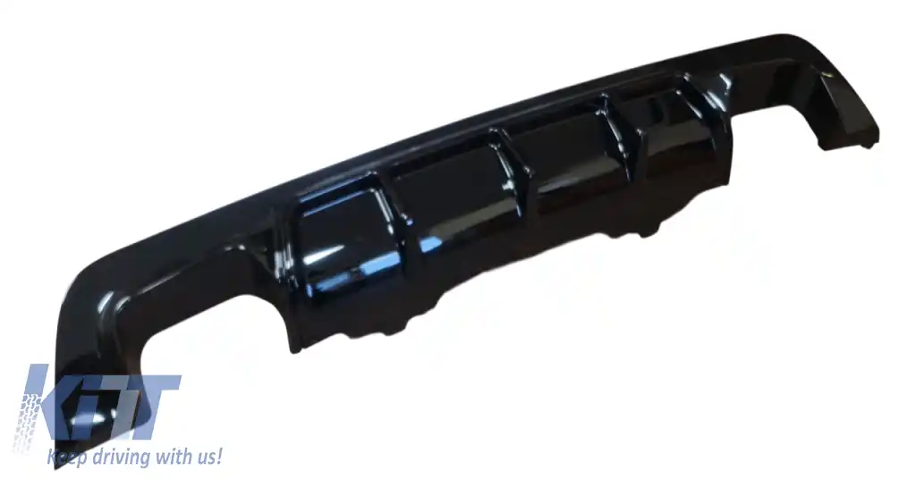 Difuzor nervurat potrivit pentru BMW E60 E61 Clasă Înaltă cu cleme-image-6326131