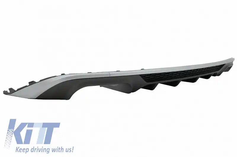 Difuzor pentru bara spate potrivit pentru Audi A3 8V Facelift 16-20 Sedan / Cabrio S3 Look Bara Standard din Plastic ABS 1buc-image-6329314