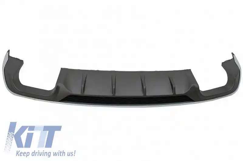 Difuzor pentru bara spate potrivit pentru Audi A3 8V Facelift 16-20 Sedan / Cabrio S3 Look Bara Standard din Plastic ABS 1buc-image-6329316