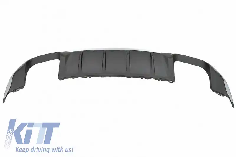 Difuzor pentru bara spate potrivit pentru Audi A3 8V Facelift 16-20 Sedan / Cabrio S3 Look Bara Standard din Plastic ABS 1buc-image-6329319