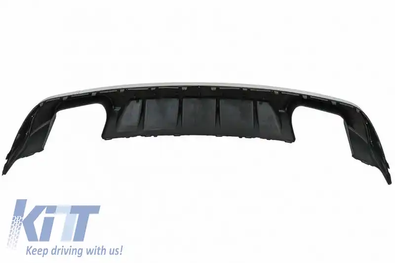 Difuzor pentru bara spate potrivit pentru Audi A3 8V Facelift 16-20 Sedan / Cabrio S3 Look Bara Standard din Plastic ABS 1buc-image-6329320