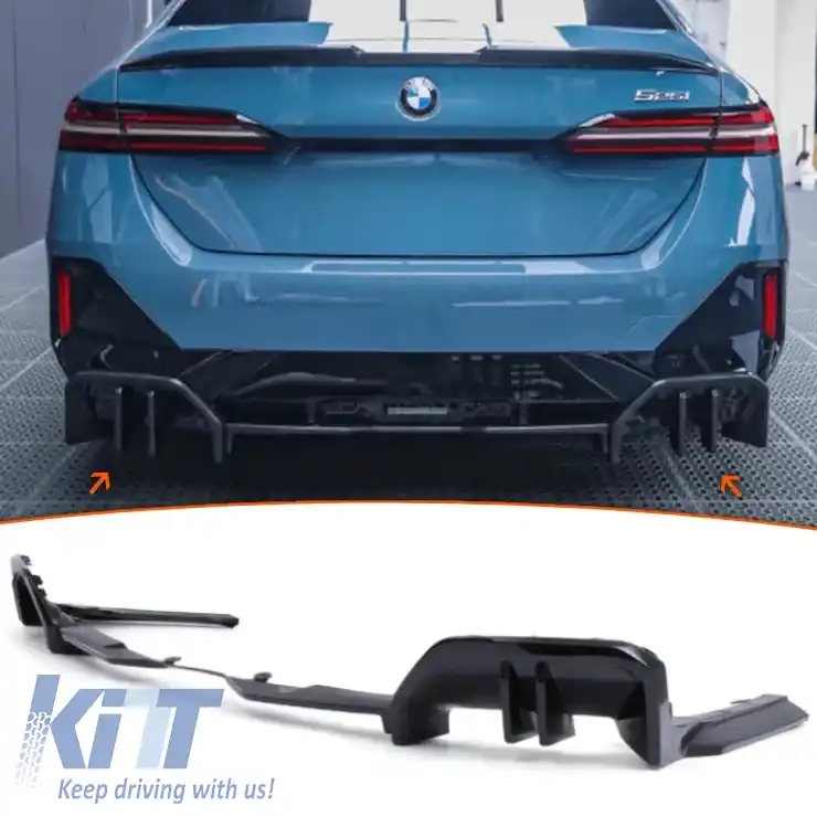 Difuzor Posterior Aero G60 - G68 Negru Pian ABS / 2024-în sus (3 Piese - Benzină)