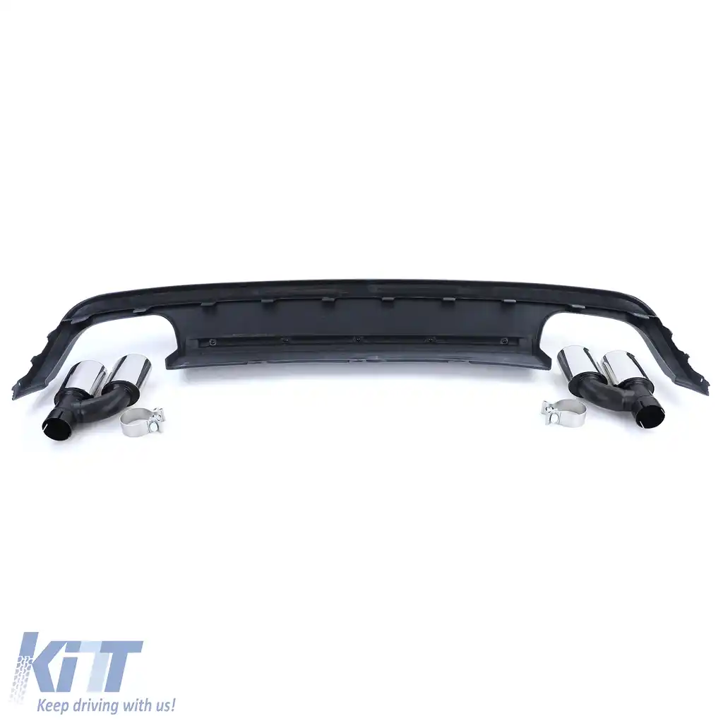 Difuzor posterior de conversie duplex + țevi de eșapament duale pe ambele părți, potrivit pentru Audi A5 8T 11-17-image-6198604