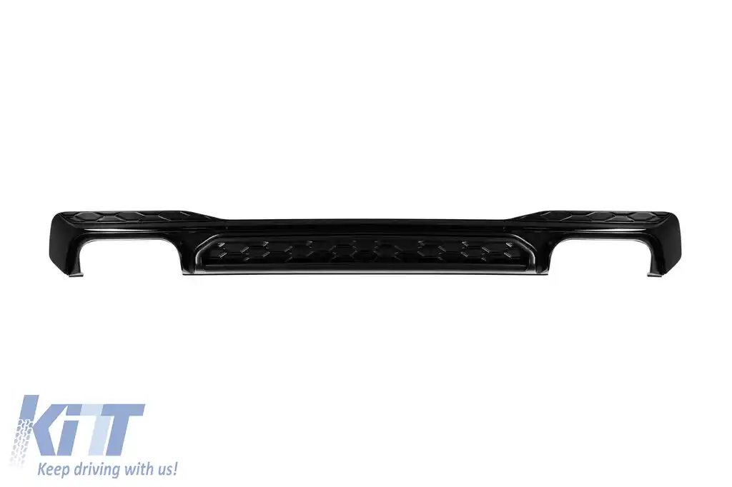 Difuzor S-Style cu ieșiri de evacuare negre, potrivit pentru bara spate Audi A7 Sportback S line 2019–2024-image-6139198