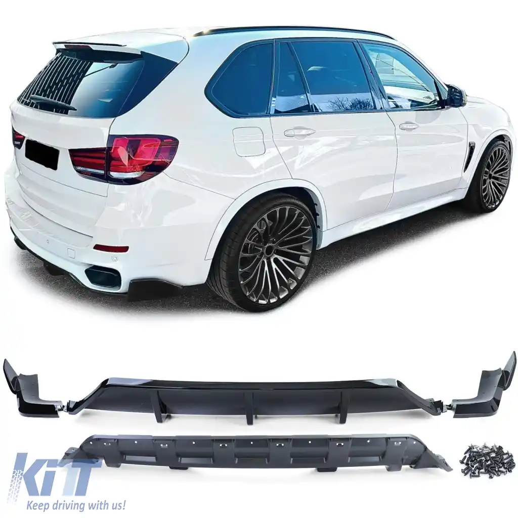 Difuzor spate aspect performant negru lucios potrivit pentru BMW X5 F15 13-18