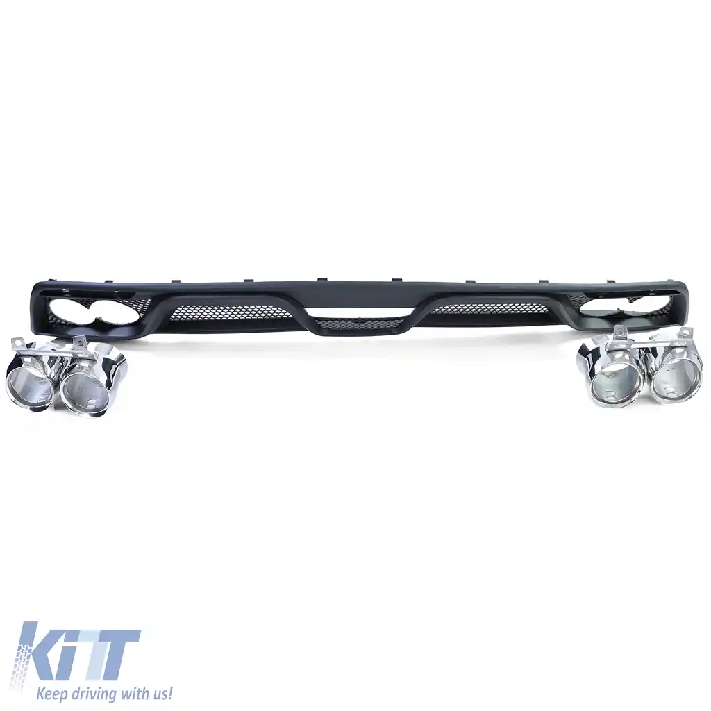 Difuzor spate cu aspect Shelby GT350 + țevi de eșapament duble, potrivit pentru Ford Mustang 6 14-17-image-6193599