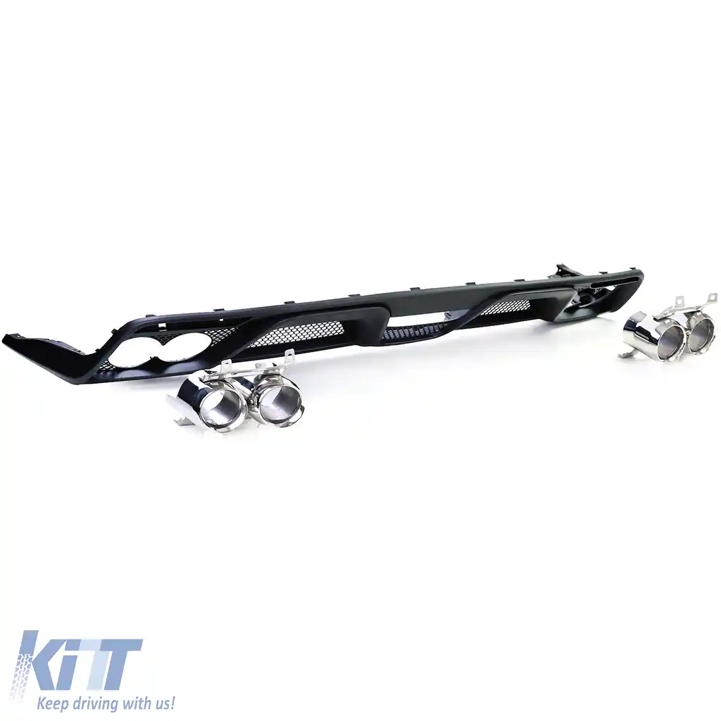 Difuzor spate cu aspect Shelby GT350 + țevi de eșapament duble, potrivit pentru Ford Mustang 6 14-17-image-6193600