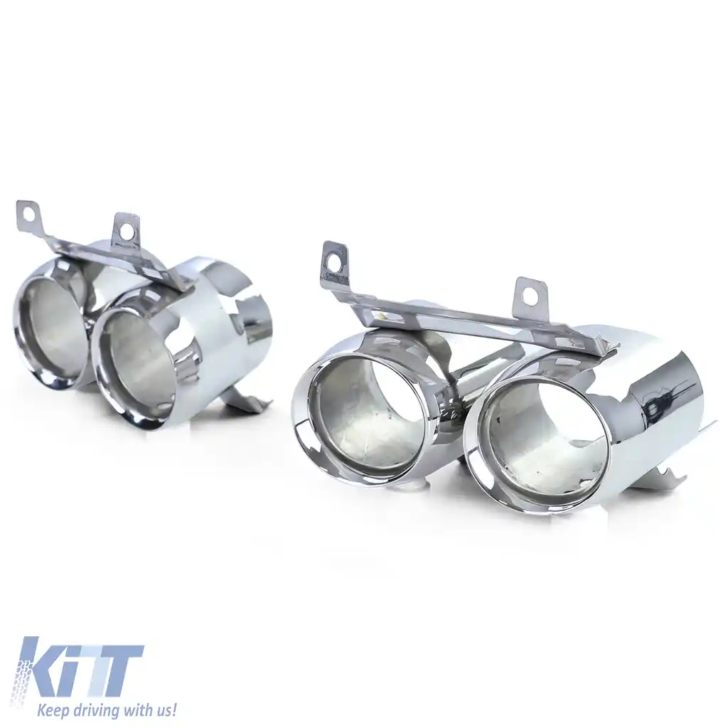 Difuzor spate cu aspect Shelby GT350 + țevi de eșapament duble, potrivit pentru Ford Mustang 6 14-17-image-6193603