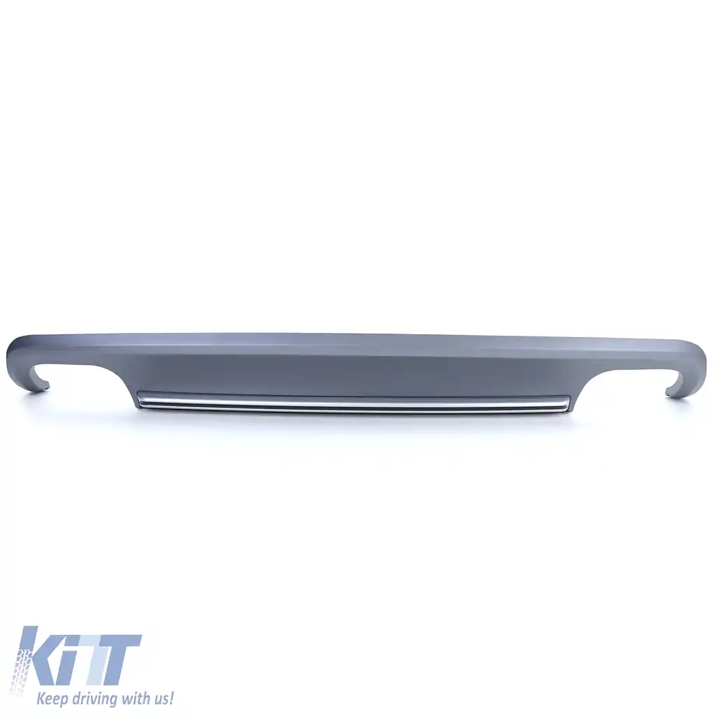 Difuzor spate cu țeavă dublă, potrivit pentru Audi A5 8T Coupe 11-17 fără S-Line-image-6206095
