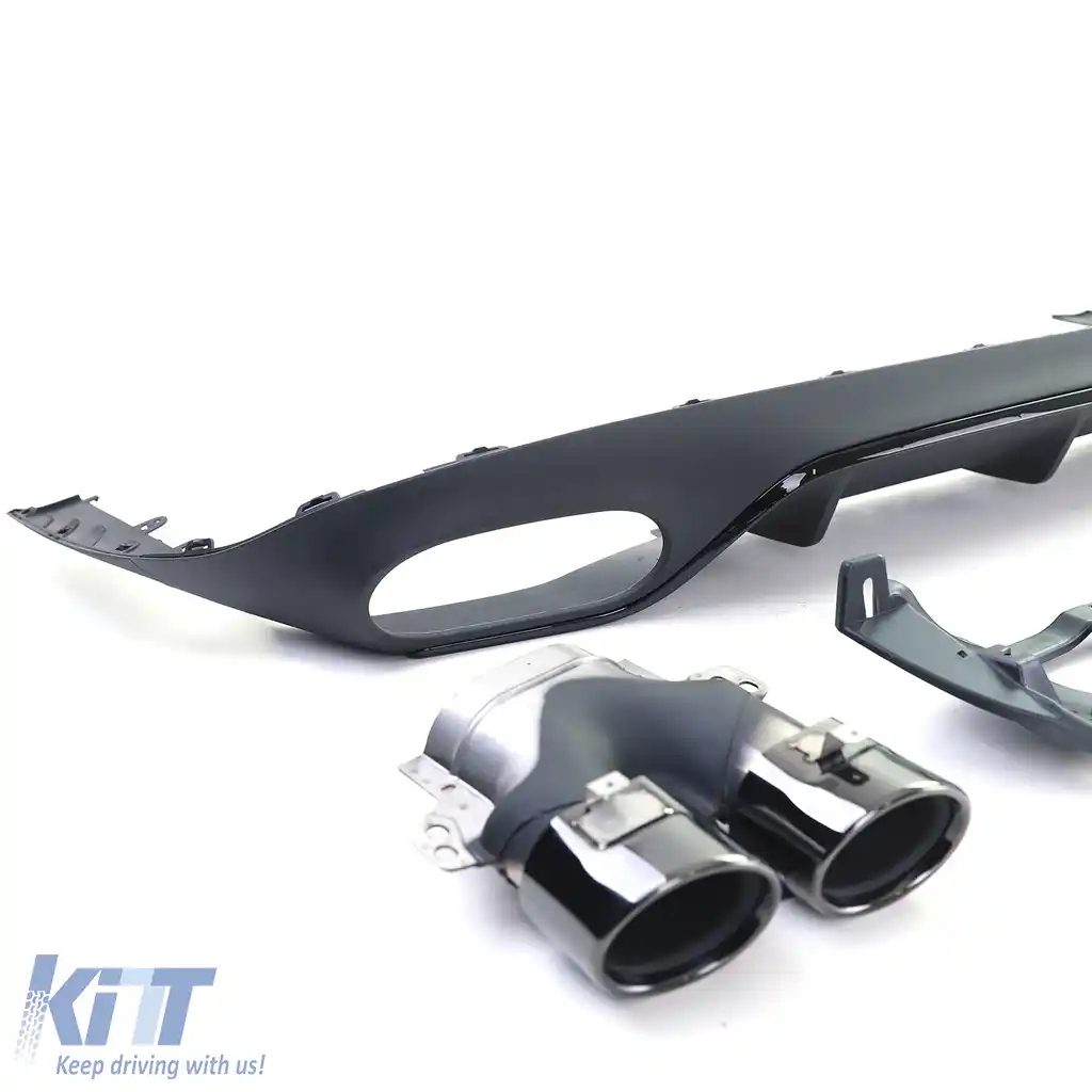 Difuzor spate cu țevi de eșapament cu aspect sportiv, potrivit pentru Mercedes E Coupe C238 cu linia de design A-image-6205177