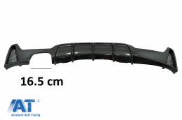 Difuzor Spate cu Toba Ornament Evacuare compatibil cu BMW 4 Series F32 F33 F36 (2013-2019) M Design-image-6081298
