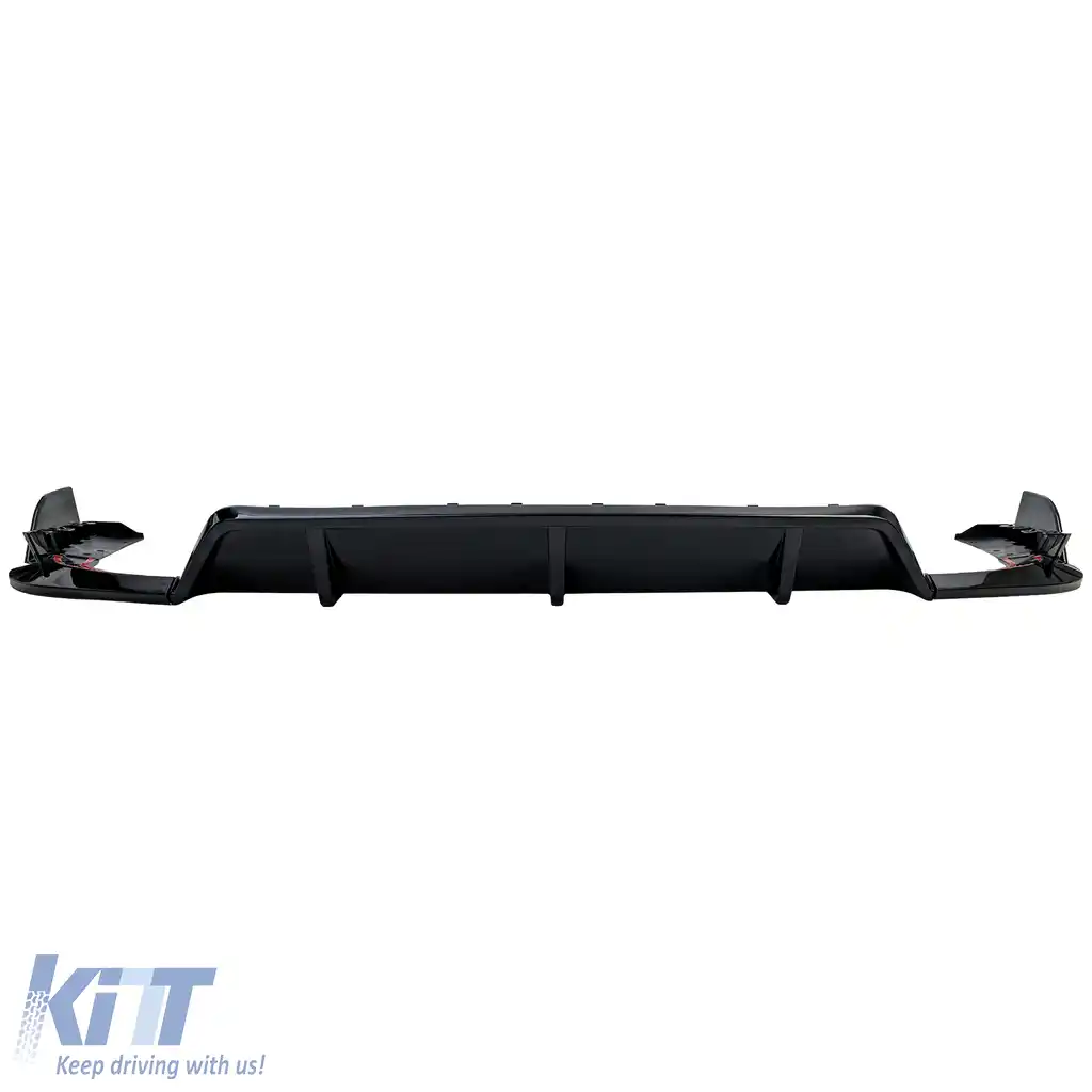 Difuzor spate de performanță 3 piese negru lucios, potrivit pentru BMW X5 G05 din 2018-image-6257302