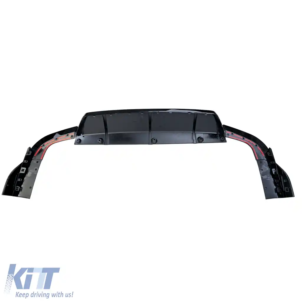 Difuzor spate de performanță 3 piese negru lucios, potrivit pentru BMW X5 G05 din 2018-image-6257307