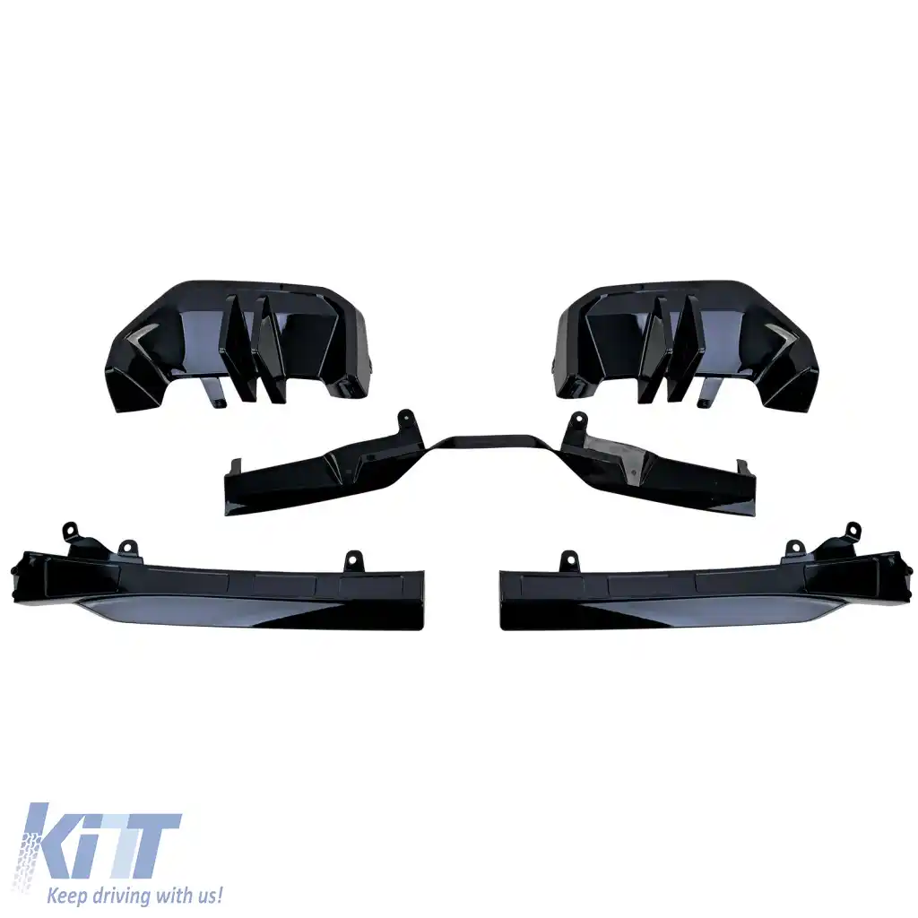 Difuzor spate de performanță Black Gloss potrivit pentru BMW Seria 5 G60 G61 + i5 din 2023-image-6326408