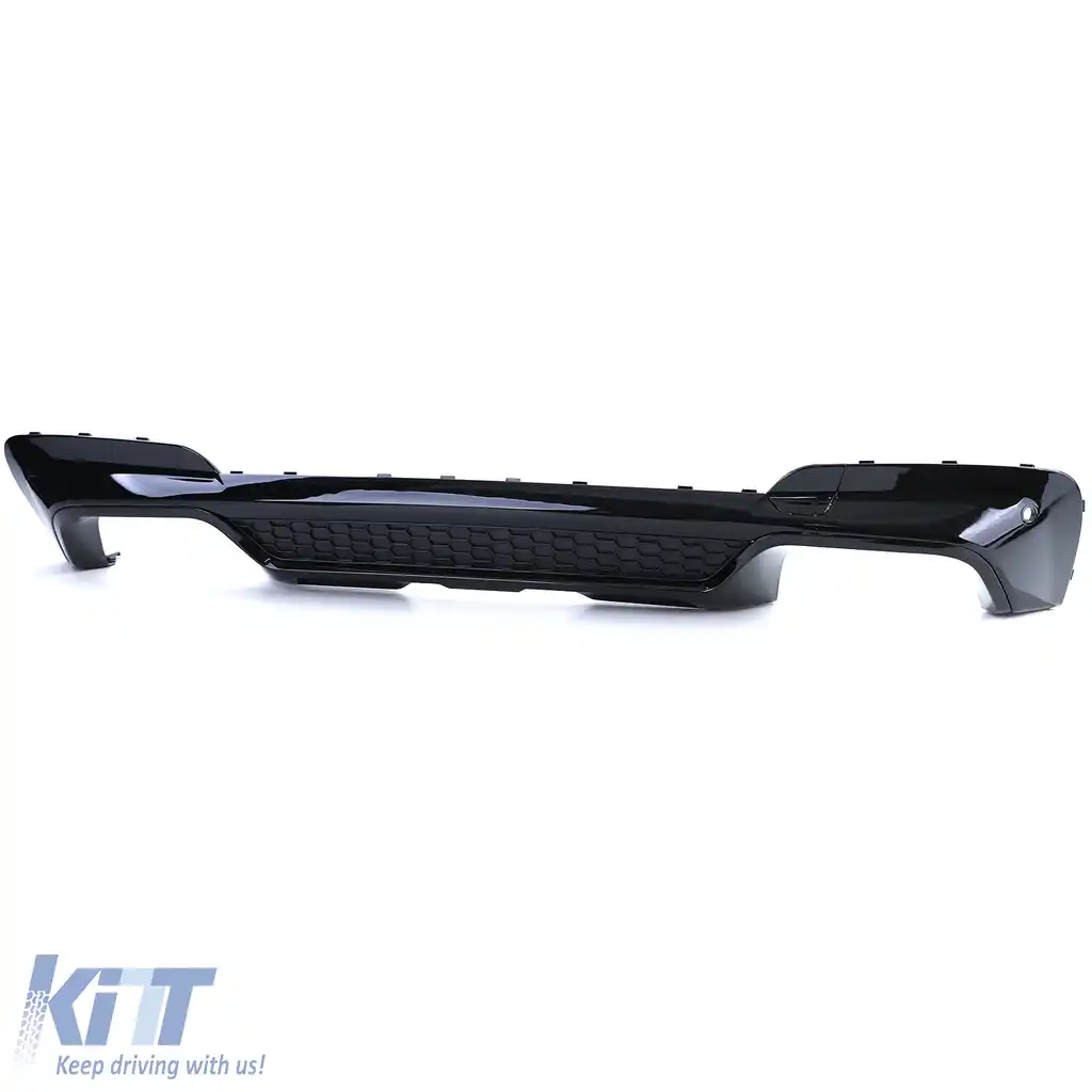 Difuzor spate de performanță lucios cu țevi de eșapament negre, potrivit pentru BMW X3 G01-image-6198230