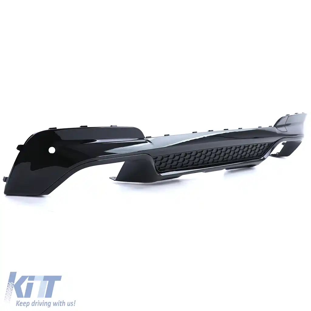 Difuzor spate de performanță lucios cu țevi de eșapament negre, potrivit pentru BMW X3 G01-image-6198231