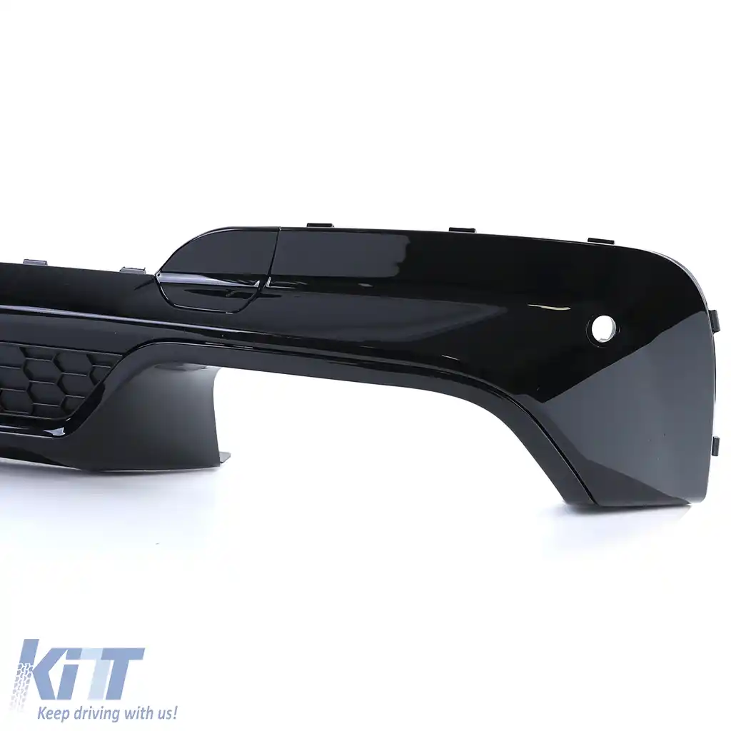 Difuzor spate de performanță lucios cu țevi de eșapament negre, potrivit pentru BMW X3 G01-image-6198233