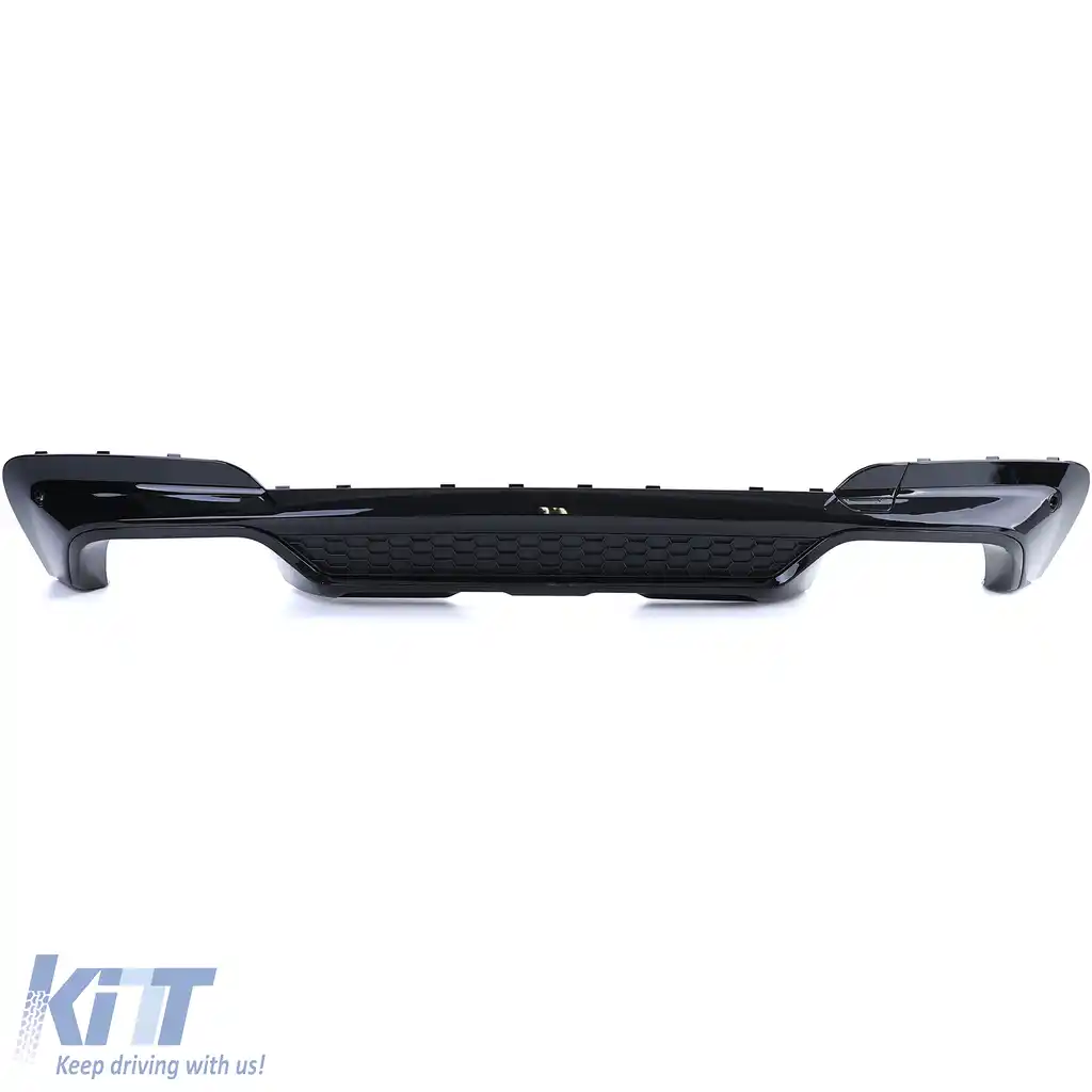 Difuzor spate de performanță lucios cu țevi de eșapament negre, potrivit pentru BMW X3 G01-image-6198234