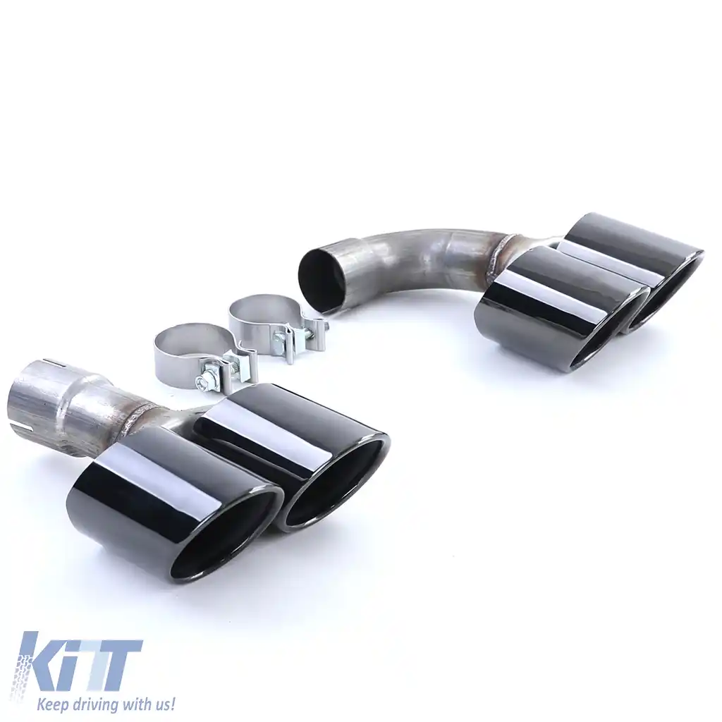 Difuzor spate de performanță lucios cu țevi de eșapament negre, potrivit pentru BMW X3 G01-image-6198241