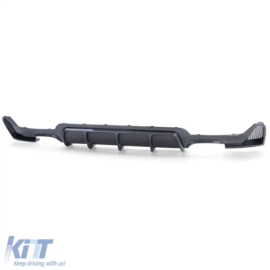 Difuzor spate din carbon + țeavă de eșapament cu aspect sportiv, potrivit pentru BMW Seria 4 F32 F33 F36 425 428 430-image-6205296