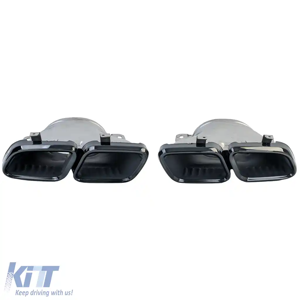 Difuzor spate + țevi de eșapament negre potrivit pentru Mercedes GLE W167 GLS X167 A Design-Line-image-6208764