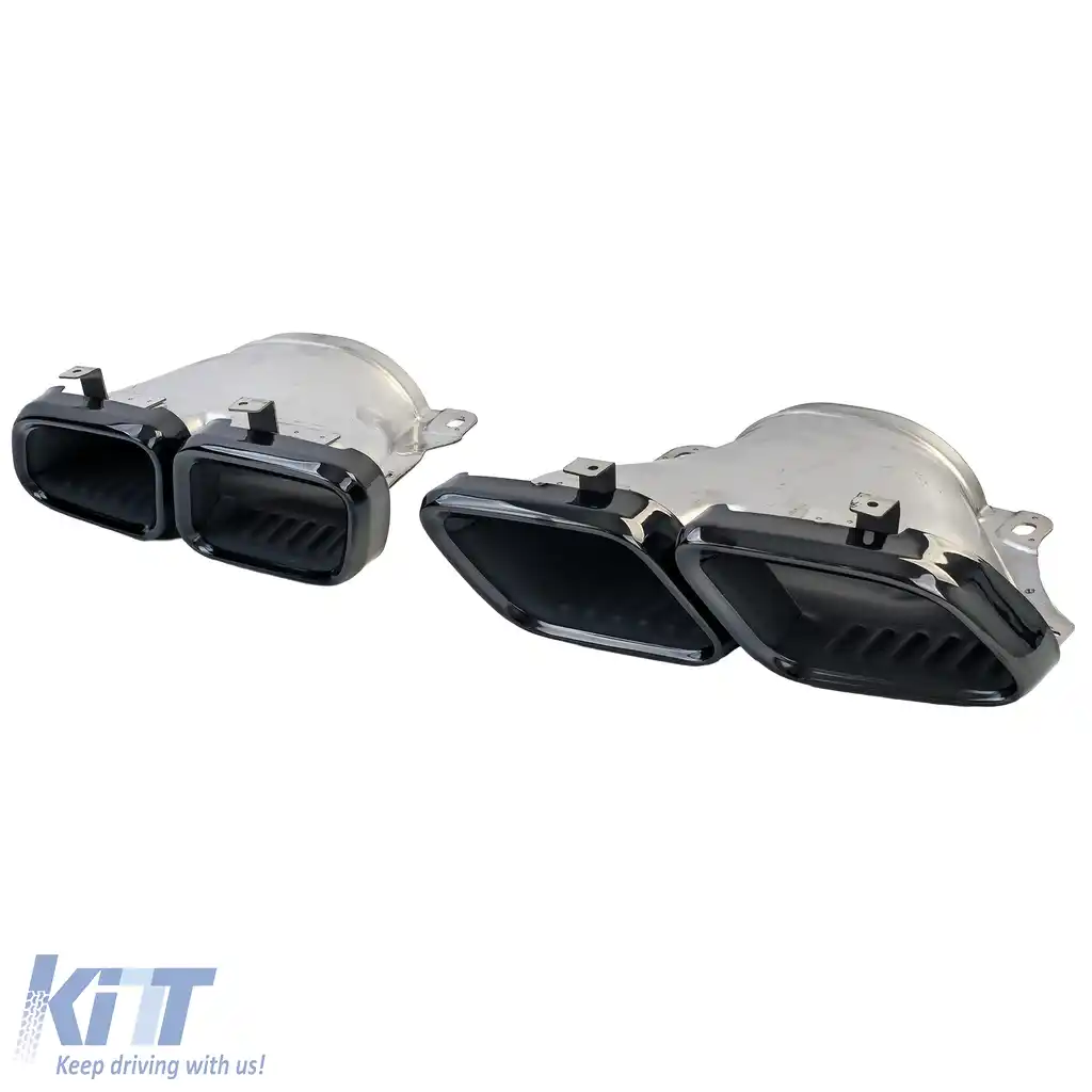 Difuzor spate + țevi de eșapament negre potrivit pentru Mercedes GLE W167 GLS X167 A Design-Line-image-6208765