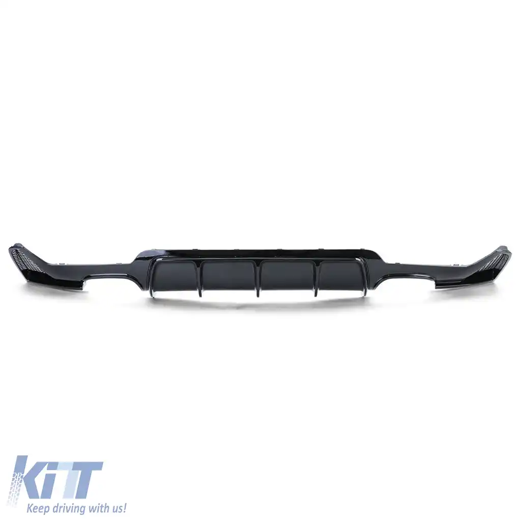 Difuzor spate lucios de performanță cu țeavă dublă stânga+dreapta, potrivit pentru BMW Seria 4 F32 F33 F36-image-6191293