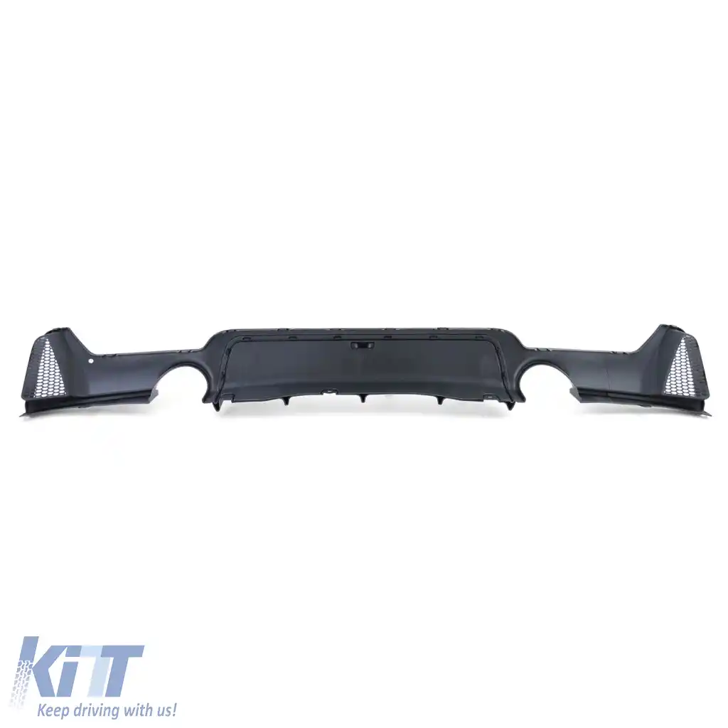 Difuzor spate lucios + țeavă de eșapament aspect 440 potrivit pentru BMW F32 F33 F36 425 428 430-image-6278296