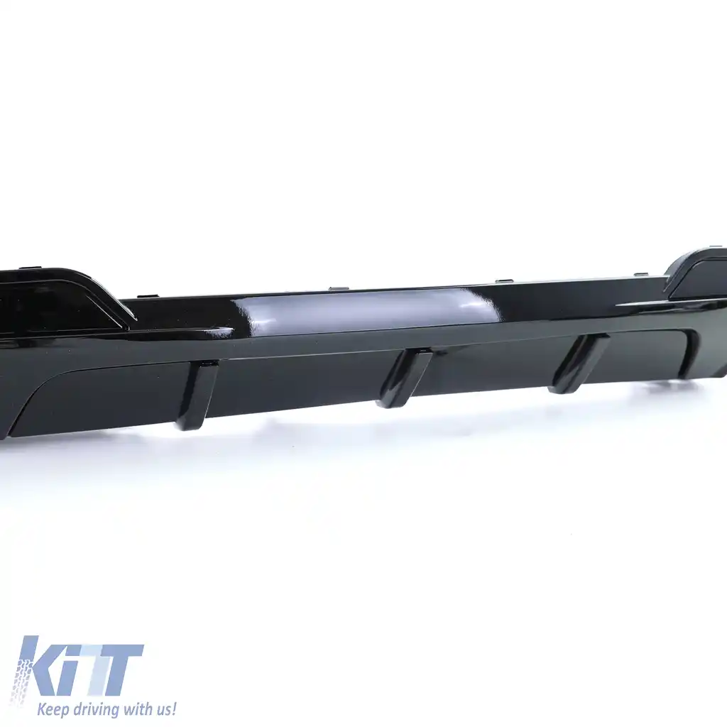 Difuzor spate lucios + țevi de evacuare 4-pipe din carbon real, potrivit pentru BMW F10 F11 535i 535d-image-6202056
