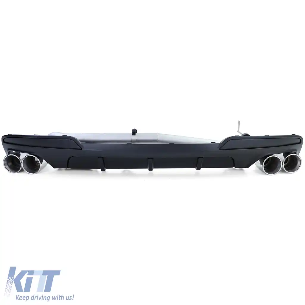 Difuzor spate mat + conversie țeavă de eșapament duplex potrivit pentru BMW F10 F11 520 525 528 530-image-6192453