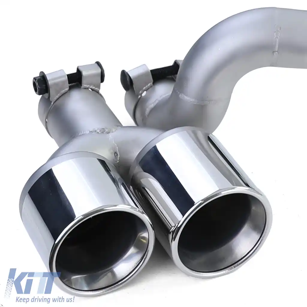 Difuzor spate mat + conversie țeavă de eșapament duplex potrivit pentru BMW F10 F11 520 525 528 530-image-6192457