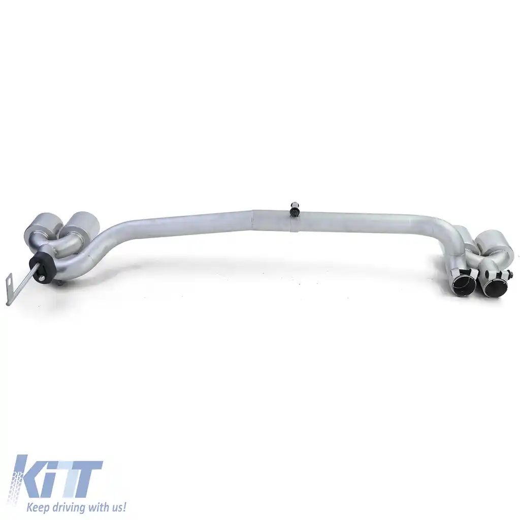 Difuzor spate mat + conversie țeavă de eșapament duplex potrivit pentru BMW F10 F11 520 525 528 530-image-6192461