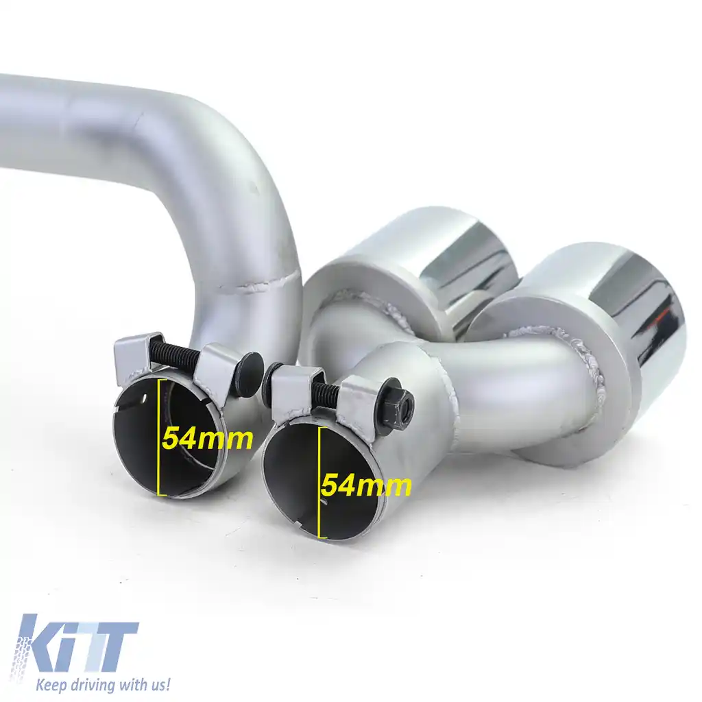 Difuzor spate mat + conversie țeavă de eșapament duplex potrivit pentru BMW F10 F11 520 525 528 530-image-6192463